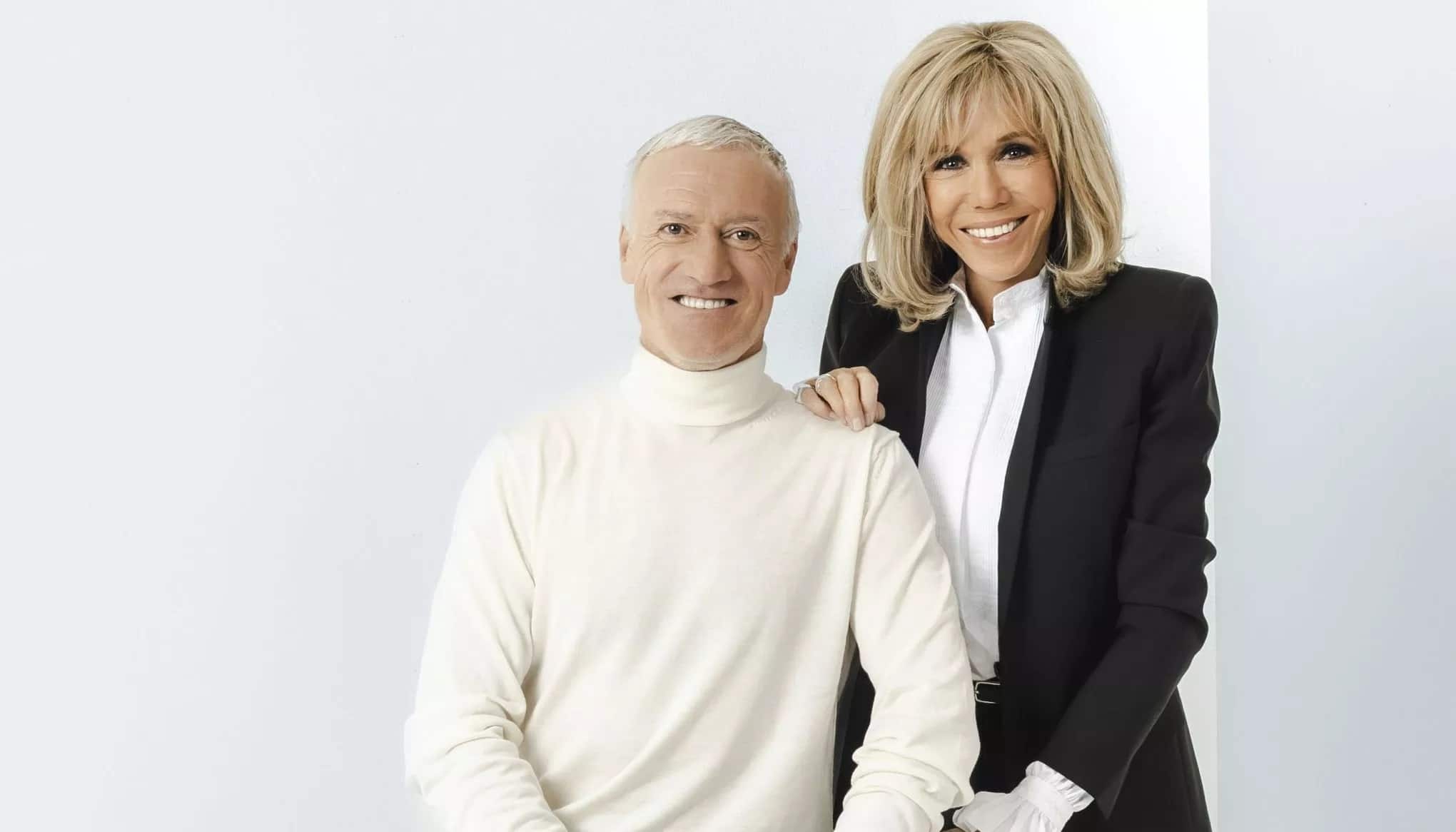 Didier Deschamps et Brigitte Macron